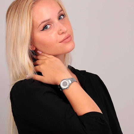 Orologio TRUSSARDI donna T-bent tempo acciaio / argento