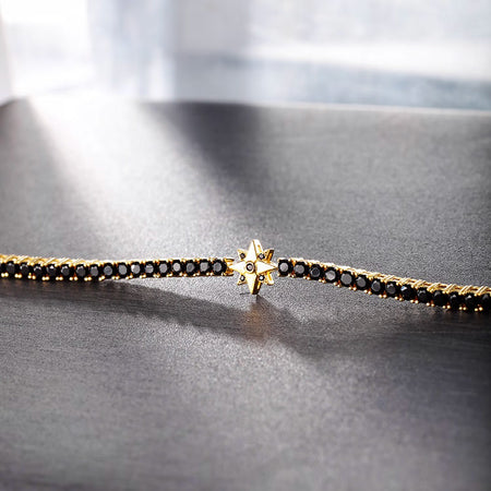 Bracciale MORELLATO uomo Tennis argento 925 / pietre nere