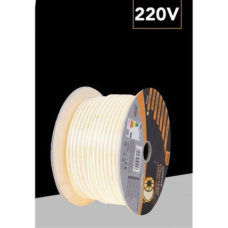 Bobina 100mt Strip Led Cob 220v Esterno Ip65 Luce 3000k 4000k 6500k 220v-cob-288