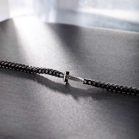 Bracciale MORELLATO uomo Tennis argento 925 zirconi neri