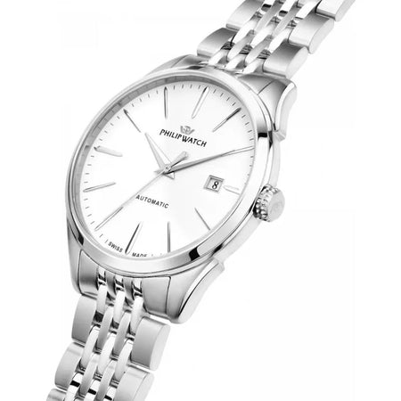 Orologio PHILIP WATCH uomo Roma Automatico acciaio / bianco