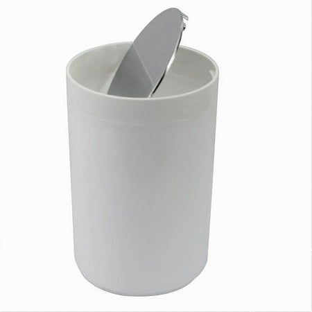 Pattumiera Cestino Secchio Rifiuti Bianco Arredo Bagno Coperchio Basculante 79867