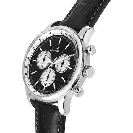 Orologio PHILIP WATCH uomo Anniversary cronografo pelle nero