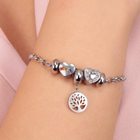 Bracciale MORELLATO donna Drops acciaio love / 3 beads
