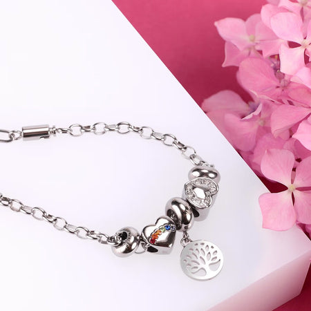 Bracciale MORELLATO donna Drops acciaio love / 3 beads