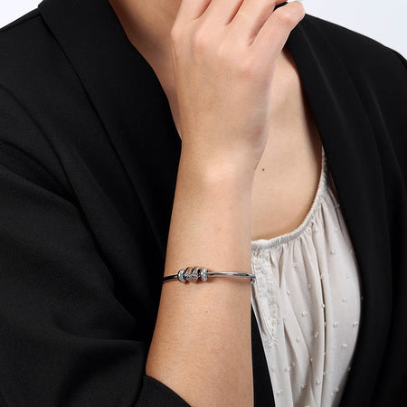 Bracciale MORELLATO donna Drops bangle acciaio / cuore color