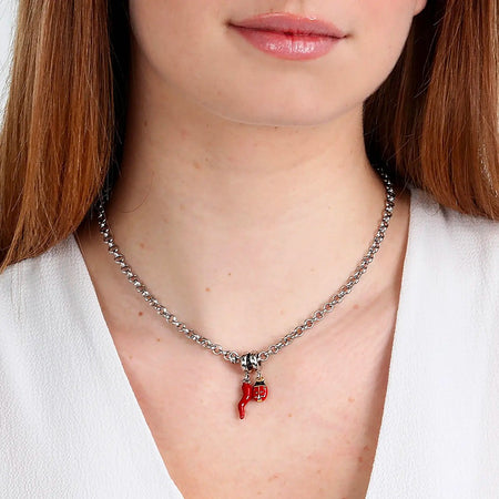 Collana MORELLATO donna Drops acciaio / porta fortuna