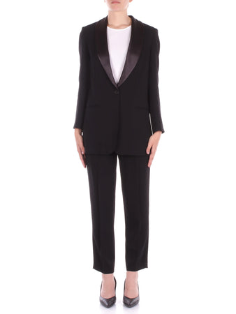 Manila Grace Pantaloni Nero da donna