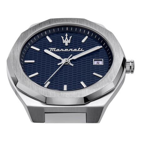 Orologio MASERATI uomo Stile datario acciaio / blu