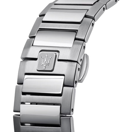 Orologio MASERATI uomo Stile datario acciaio / blu