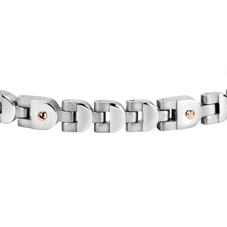 Bracciale MASERATI uomo Screw acciaio logo color oro rosa