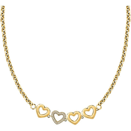 Collana MORELLATO donna Bagliori acciaio dorato / cuori