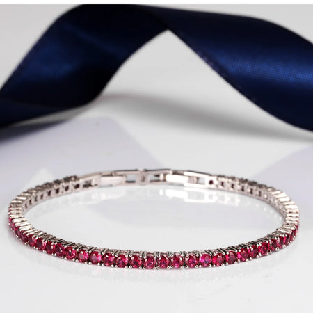 Bracciale MORELLATO donna Tesori rodiato / tennis rosso