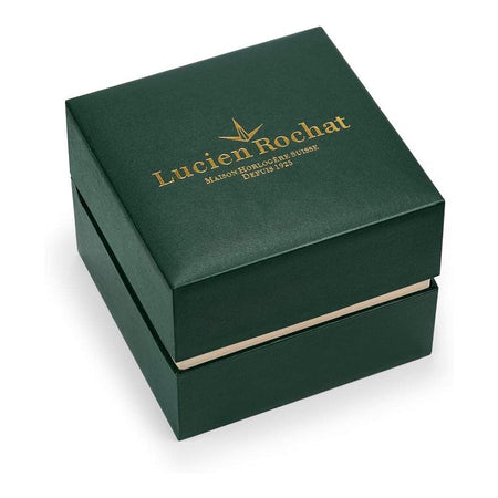 Orologio LUCIEN ROCHAT uomo GarCon data pelle nero / oro