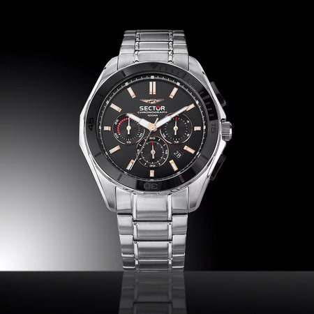 Orologio SECTOR uomo 790 cronografo acciaio nero