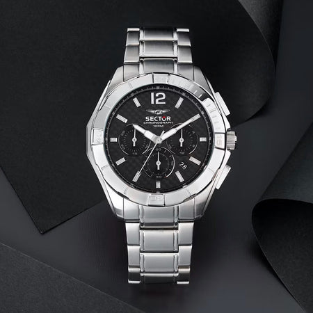 Orologio SECTOR uomo 790 cronografo acciaio / nero