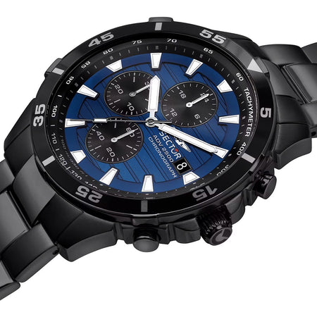 Orologio SECTOR uomo ADV 2500 cronografo acciaio nero / blu