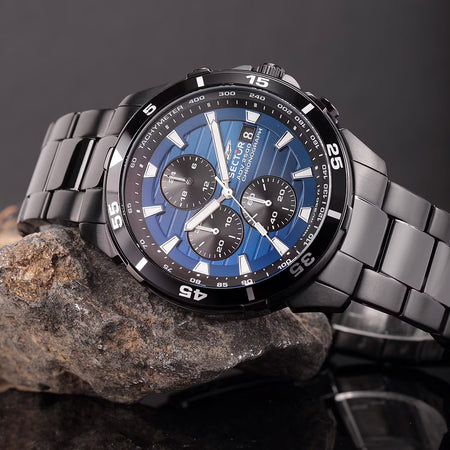 Orologio SECTOR uomo ADV 2500 cronografo acciaio nero / blu