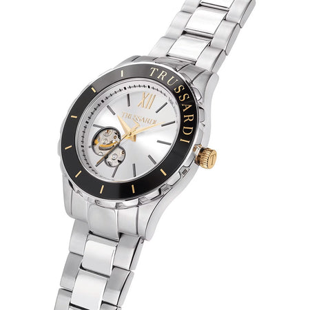 Orologio TRUSSARDI uomo T-logo Automatico acciaio / silver