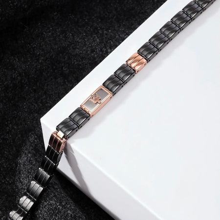 Bracciale MASERATI uomo Ceramic nero / oro rosa