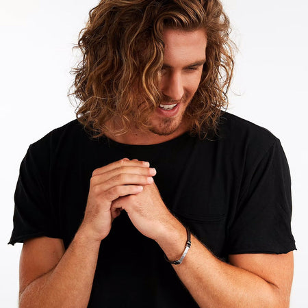 Bracciale SECTOR uomo Bandy pelle marrone / acciaio