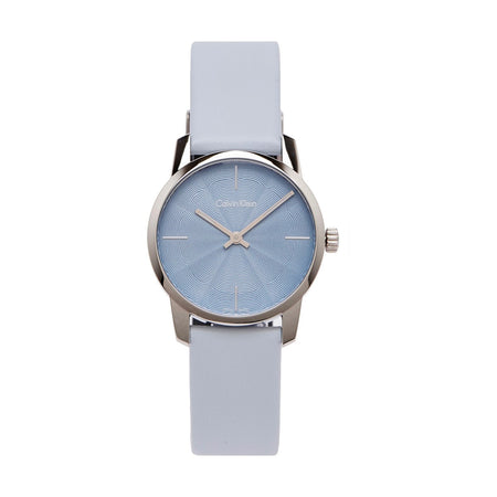 Orologio CALVIN KLEIN donna City solo tempo pelle azzurro