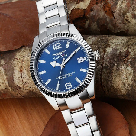Orologio SECTOR uomo 240 datario acciaio / blu Limited Edition
