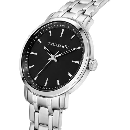 Orologio TRUSSARDI uomo T-couple tempo acciaio / nero