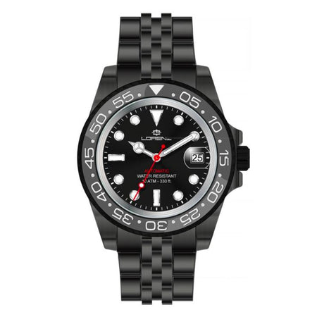 Orologio LORENZ uomo Sport Automatico acciaio jubilee brunito / nero