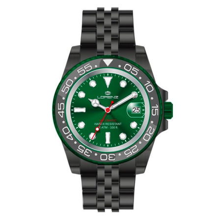 Orologio LORENZ uomo Sport Automatico acciaio jubilee brunito / verde