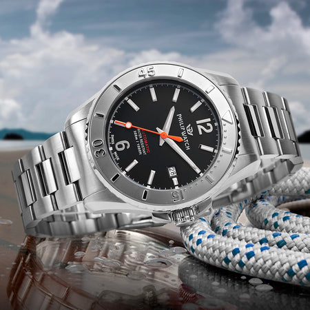 Orologio PHILIP WATCH uomo Amalfi Diving Automatico acciaio / nero