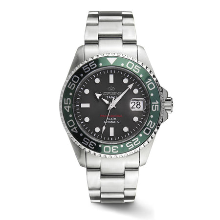 Orologio LORENZ uomo Tako Automatico data acciaio / verde