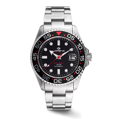 Orologio LORENZ uomo Tako Automatico Special Edition nero / rosso