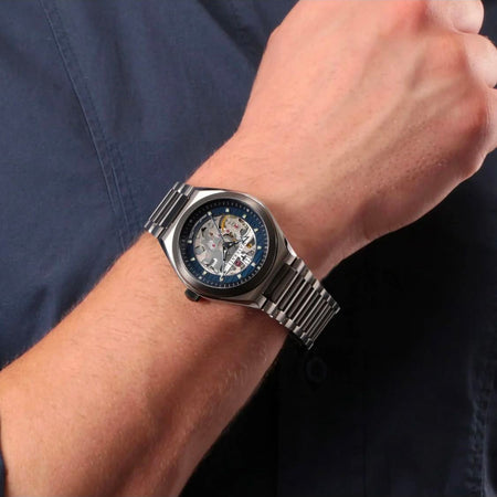 Orologio MASERATI uomo Triconic automatico acciaio brunito