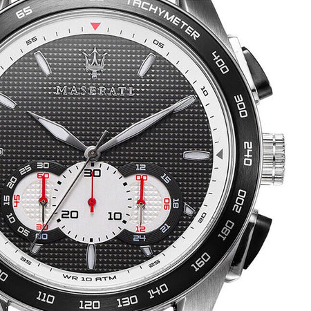 Orologio MASERATI uomo Traguardo cronografo acciaio mesh / nero