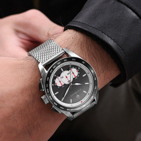 Orologio MASERATI uomo Traguardo cronografo acciaio mesh / nero