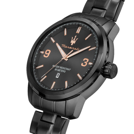 Orologio MASERATI uomo Successo datario acciaio nero