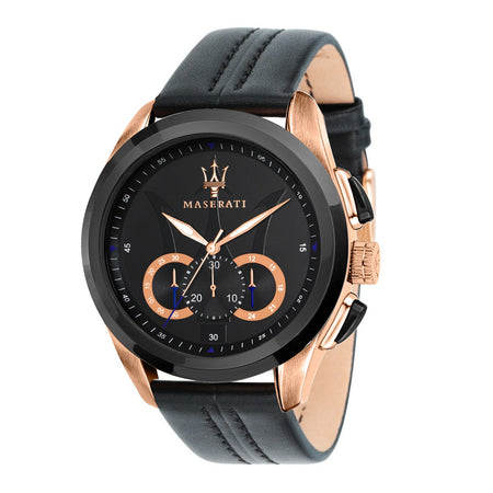 Orologio MASERATI uomo Traguardo cronografo pelle nero