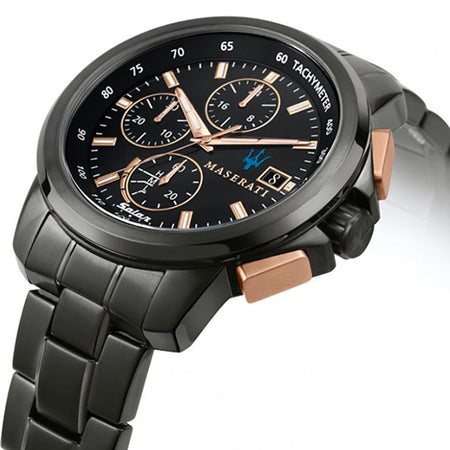 Orologio MASERATI uomo Successo cronografo acciaio nero