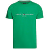 Tommy Hilfiger t-shirt verde logo ricamato MW0MW11797 T-shirt Tommy Hilfiger