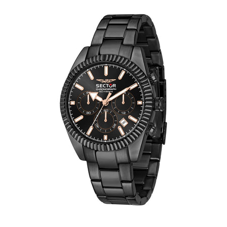 Orologio SECTOR uomo 240 cronografo acciaio total black - Limited