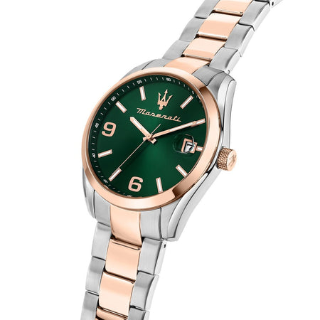 Orologio MASERATI uomo Attrazione datario bicolore / verde - Limited Ed.