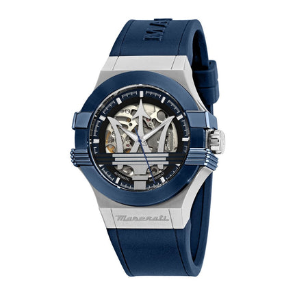 Orologio MASERATI uomo Potenza Automatico gomma blu