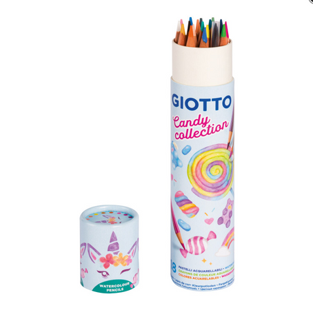 Giotto,Candy collection, 18 pastelli acquerellabili