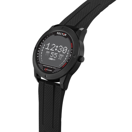 Orologio SECTOR uomo Ex-43 44mm digitale gomma nero