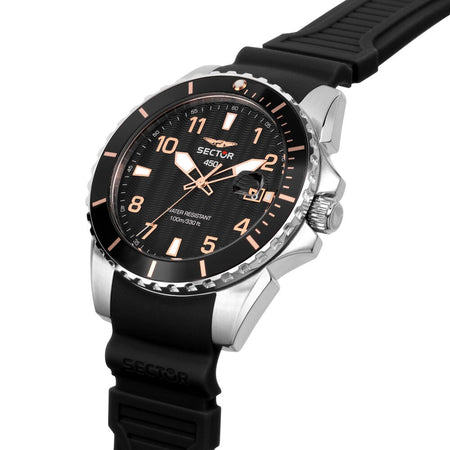 Orologio SECTOR uomo serie 450 datario gomma nero