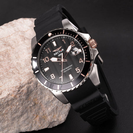 Orologio SECTOR uomo serie 450 datario gomma nero