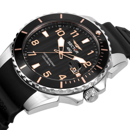 Orologio SECTOR uomo serie 450 datario gomma nero
