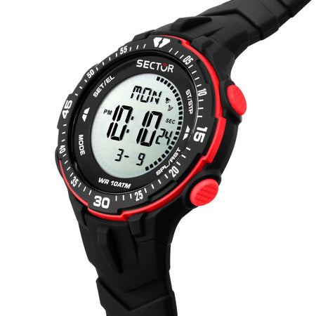 Orologio SECTOR uomo Ex-26 digitale multi funzione nero / rosso