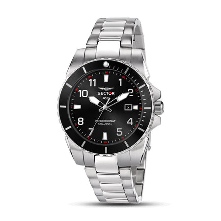 Orologio SECTOR uomo 450 data acciaio / nero